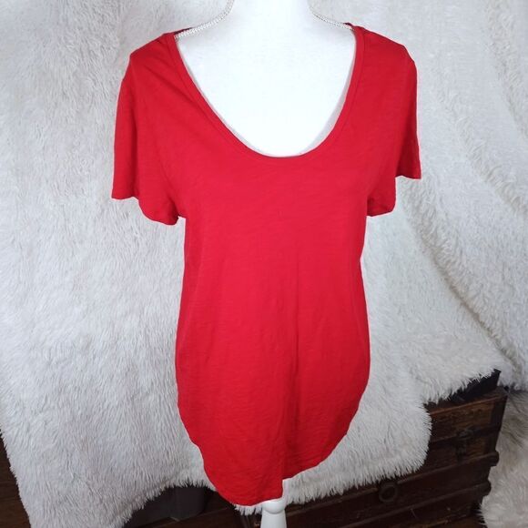 LOFT VINTAGE SOFT RED TEE-SHIRT SZ.L EUC - Picture 2 of 5